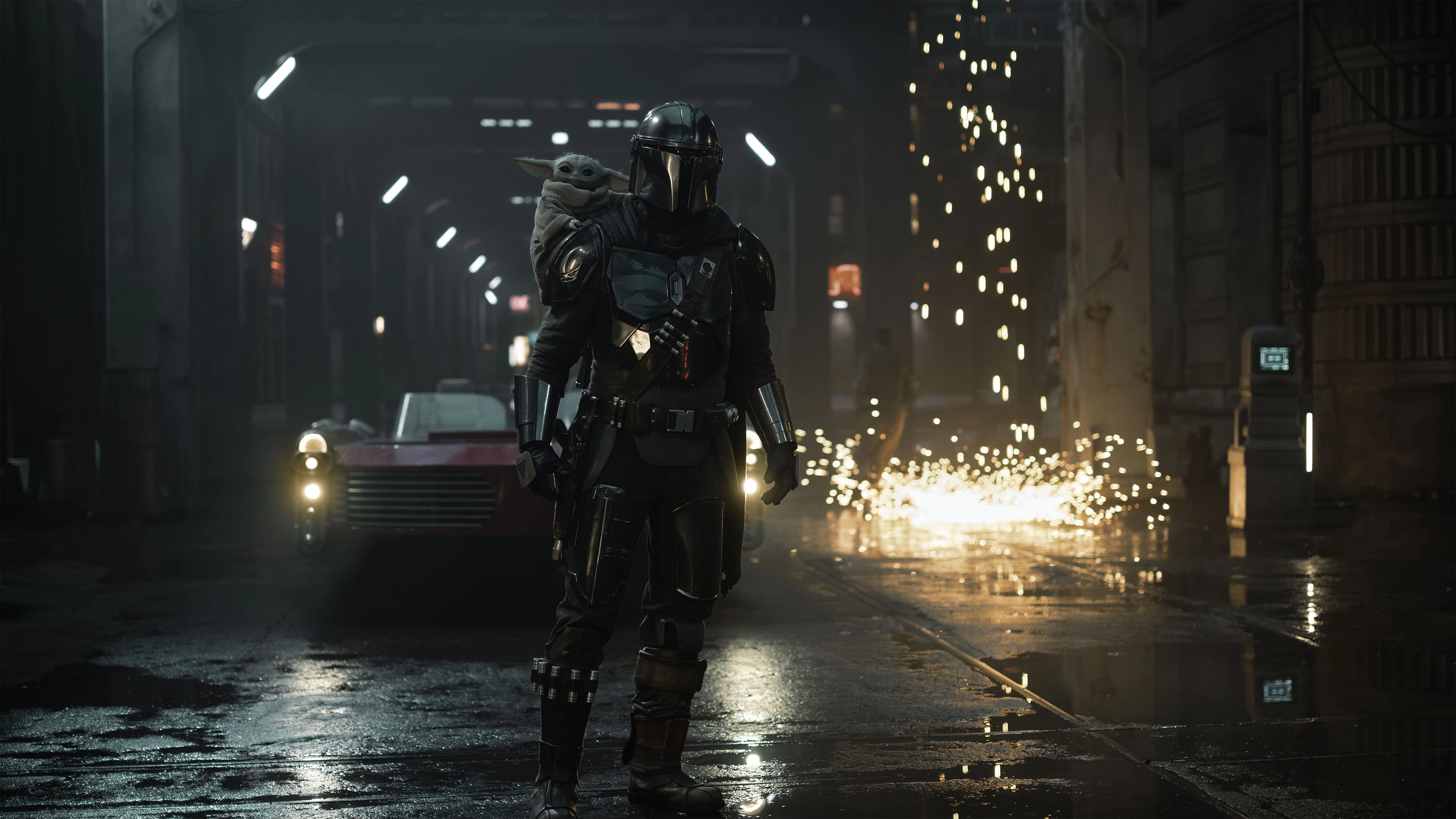 Imagen intermedia de The Mandalorian y Grogu