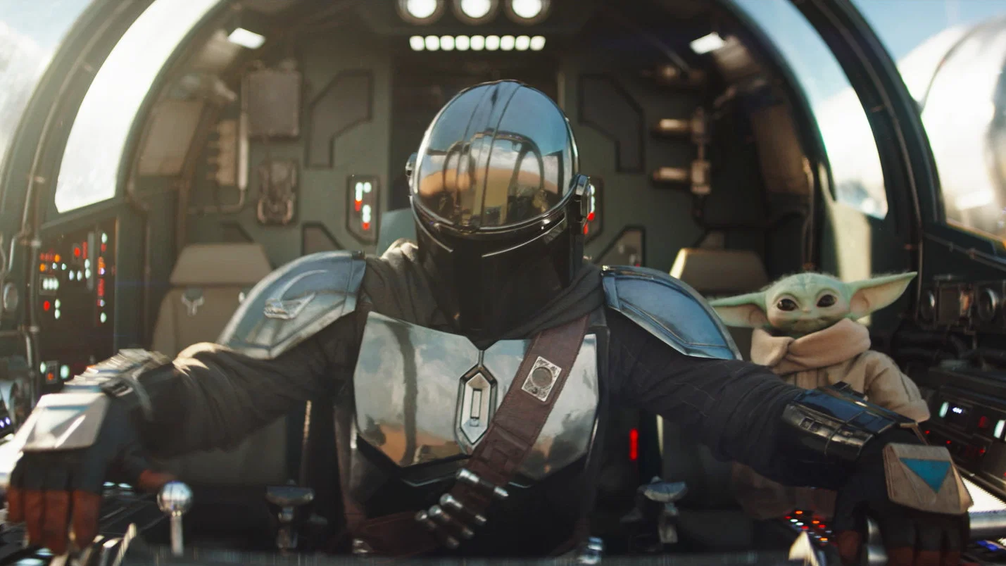Imagen intermedia de The Mandalorian y Grogu